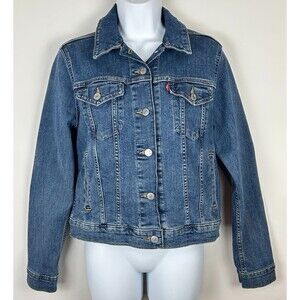 Levi's Classic Blue Denim Jean Jacket Levis Woman's Size Small